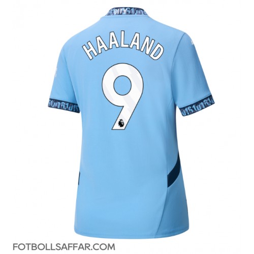 Manchester City Erling Haaland #9 Hemmatröja Dam 2024-25 Kortärmad